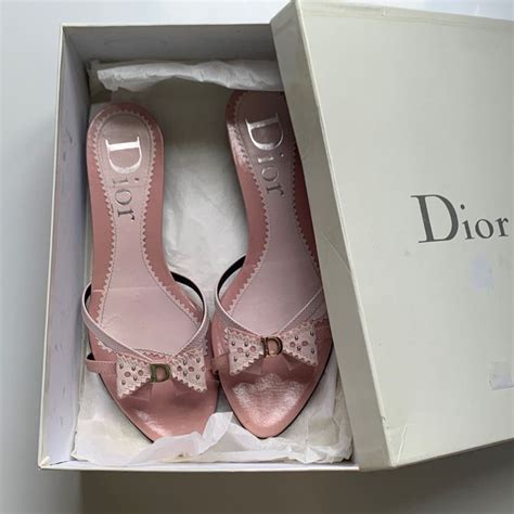 low heels dior|pink Dior kitten heels.